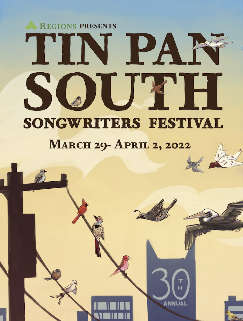 Student design of a poster for Tin Pan South