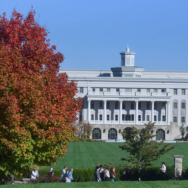 McWhorter Hall in the Fall