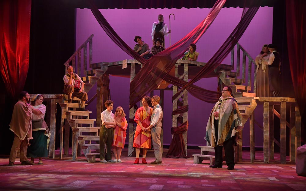 As You Like It performed by theatre students on stage