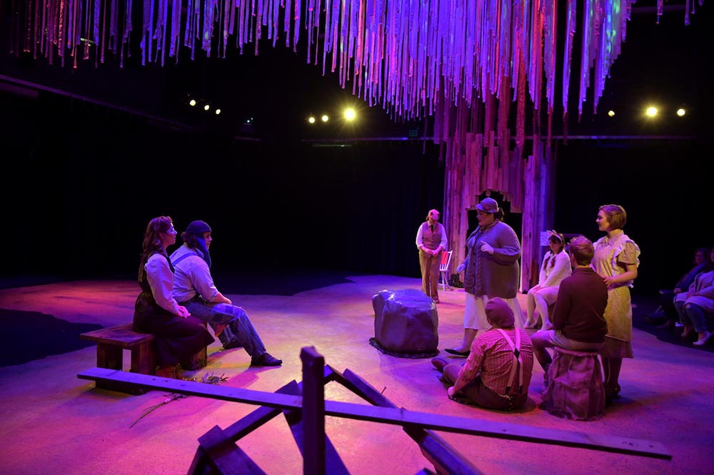 The House at Pooh Corner performed by theatre students on stage