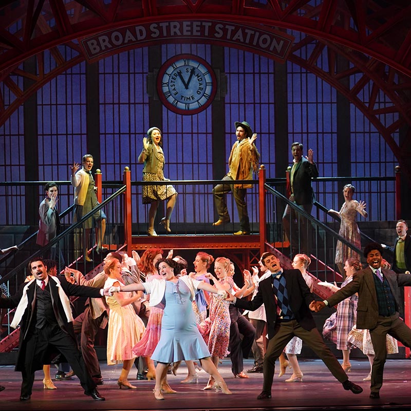 musical theatre students perform 42nd street