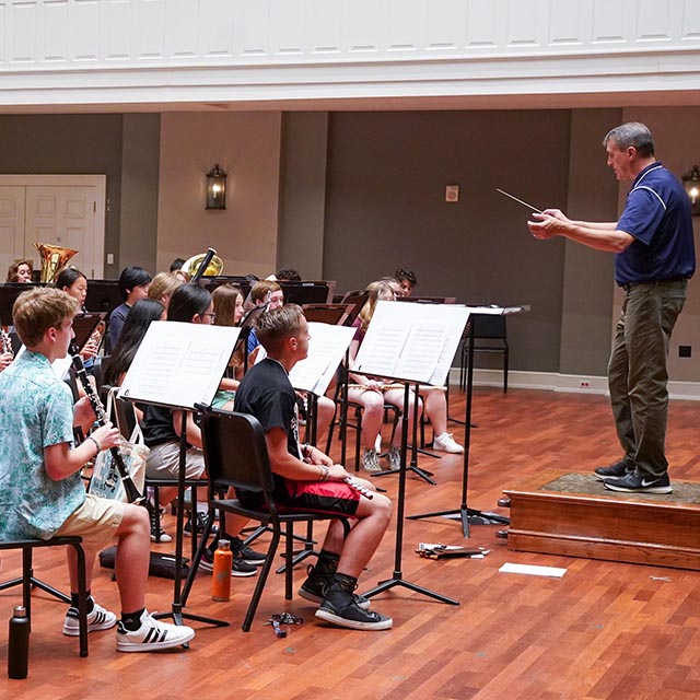 Students participate in band summer camp