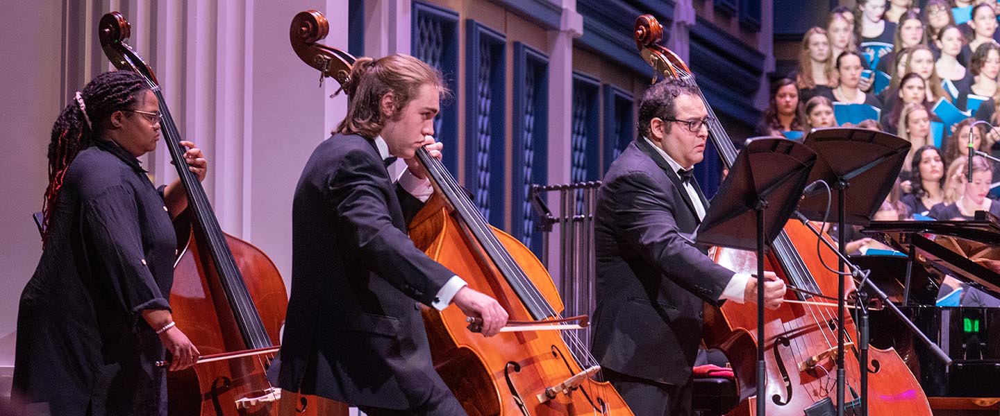 Cello Ensemble performs at presidents concert 2023