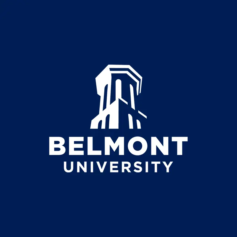 Placeholder image of Belmont Logo on blue background for Sanjaya Bhatia