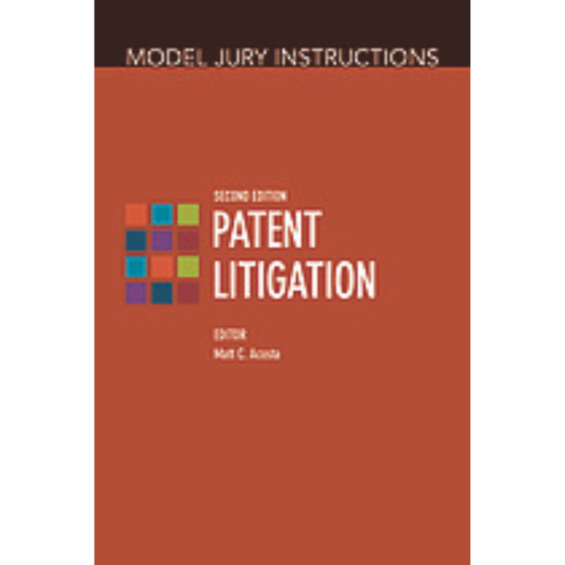 Cover Art Model Jury Instructions. Patent Litigation