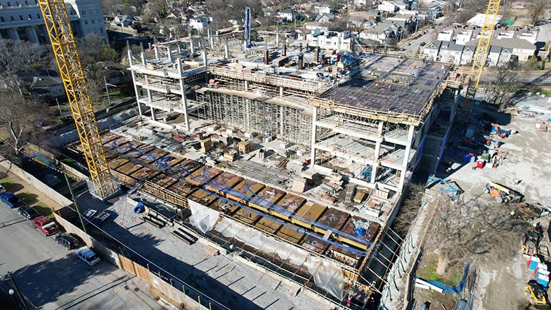 Construction of the new College of Medicine building