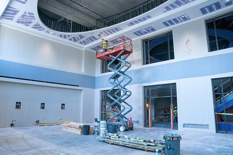 Construction of the new College of Medicine building