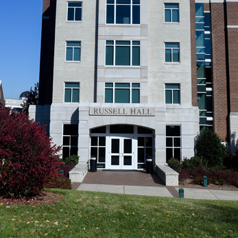Exterior of Russell Hall