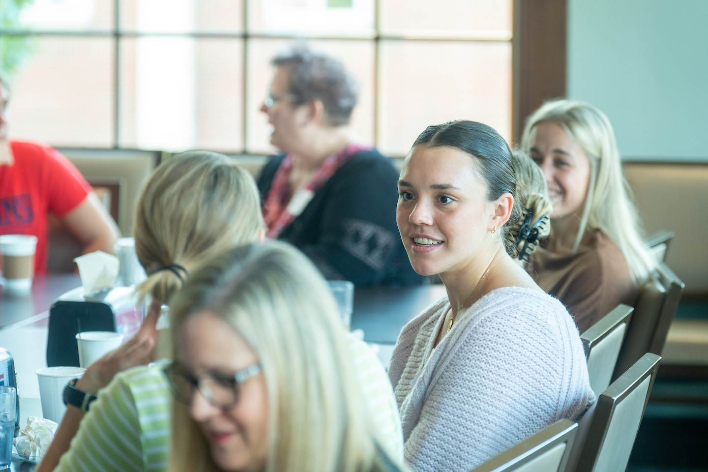 Elizabeth Godfrey at a mentorship lunch.