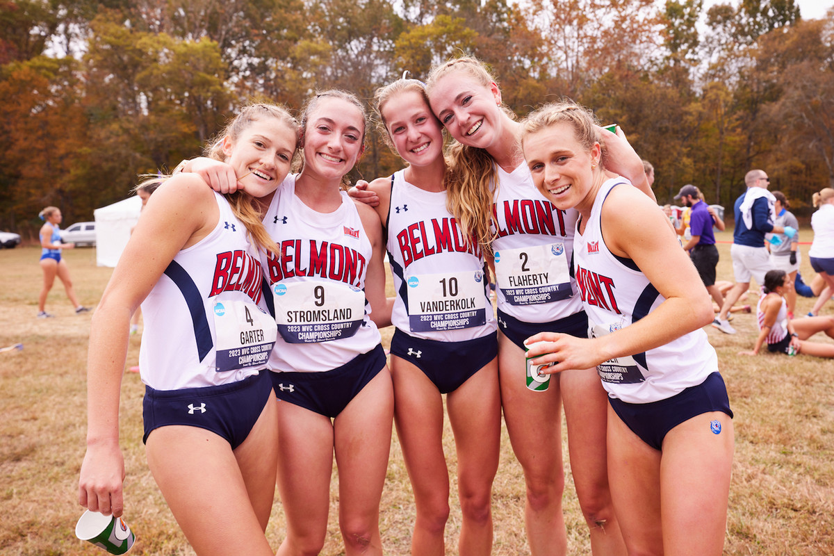 MVC XC Championship: Brooke Garter, Brooke Stromsland, Kaitlyn Vanderkolk, Katie Flaherty, Grace Litzinger