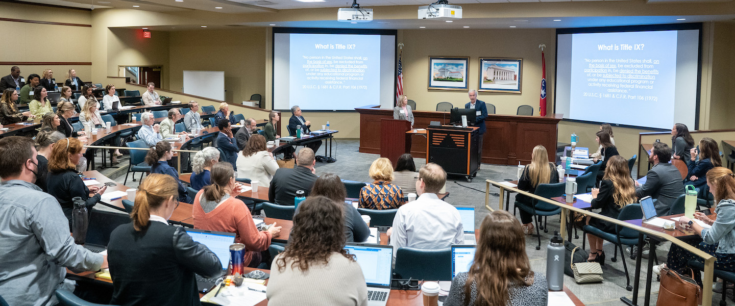 Attorneys joined for the law symposium