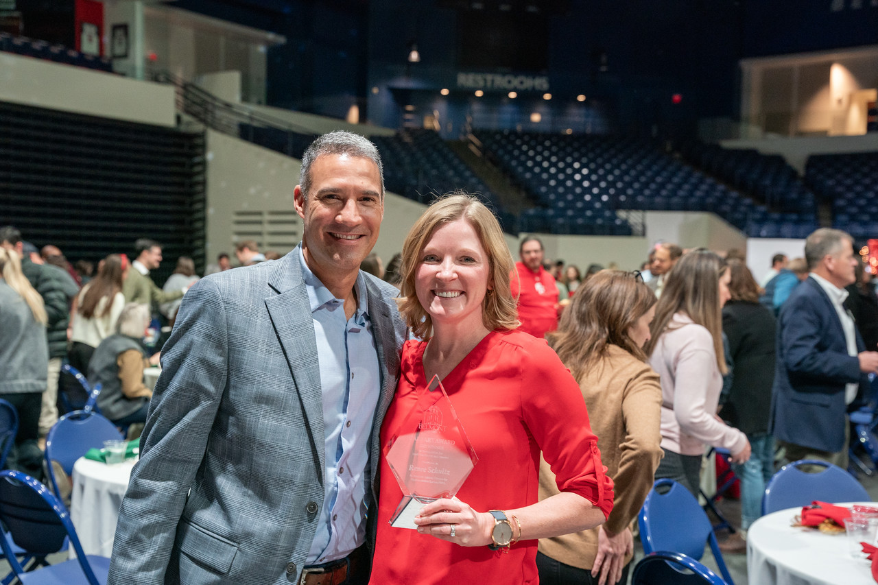 Renee with her award