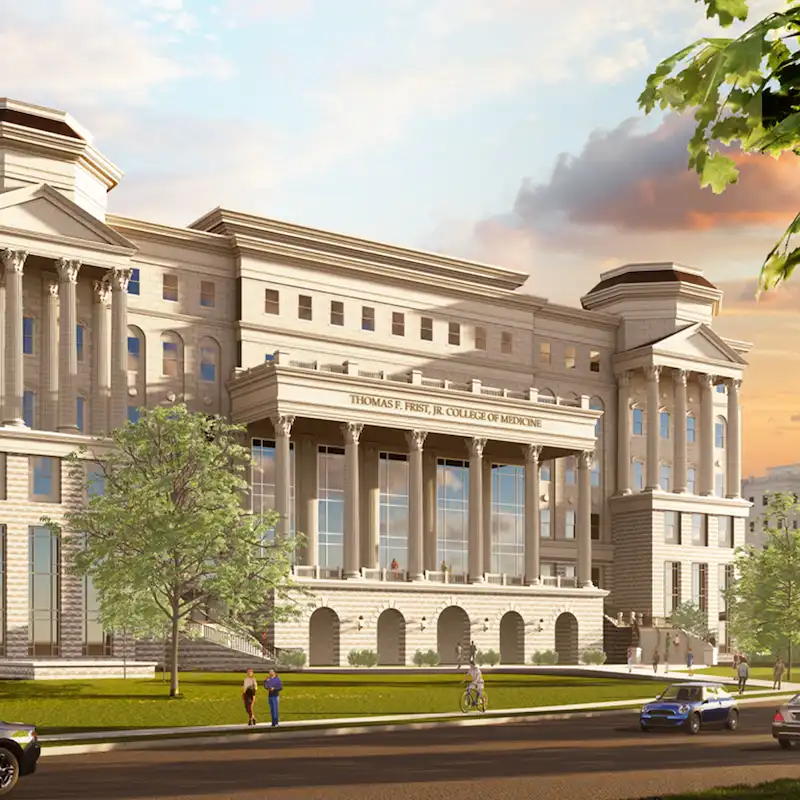 A rendering of the new Thomas F. Frist, Jr. College of Medicine building