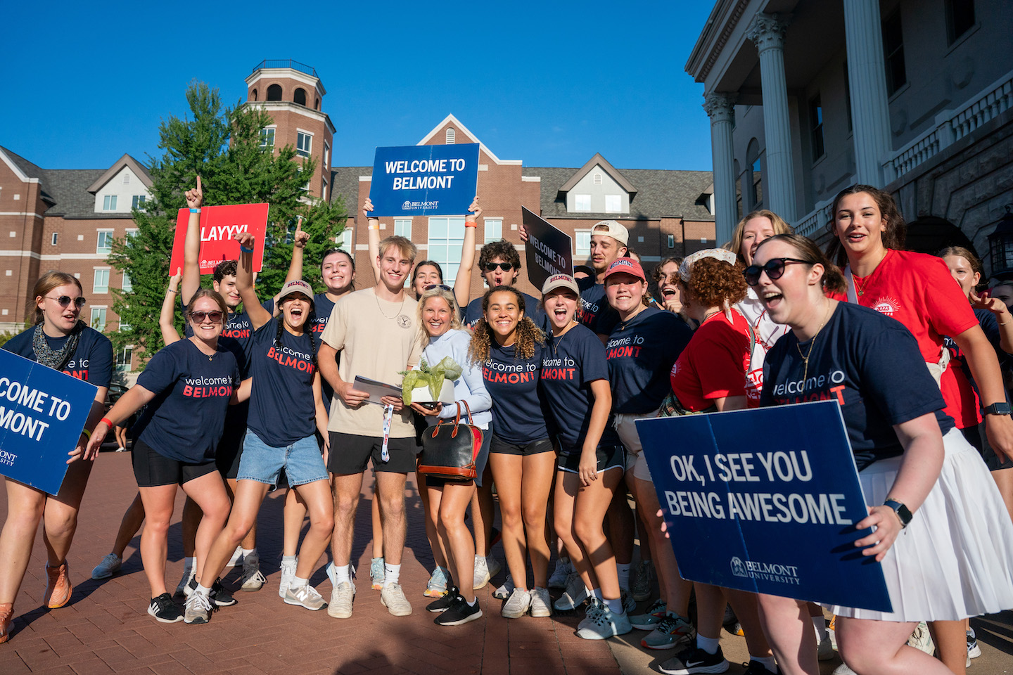 TT leaders welcome families to campus