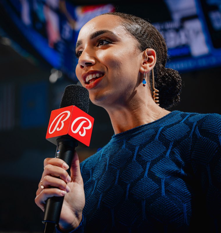 Lawson reporting during a Thunder game