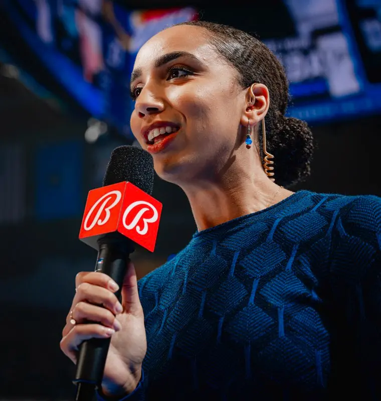 Lawson reporting during a Thunder game