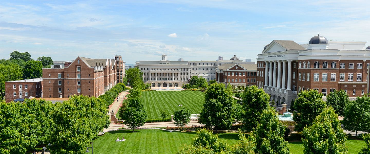 Belmont campus from above