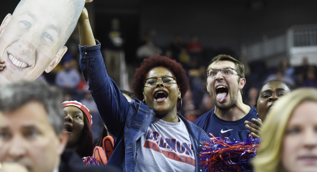 Student MOB members on March 9, 2018 vs Austin Peay