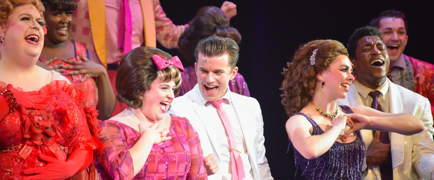 Caroline on stage as Tracy Turnblad