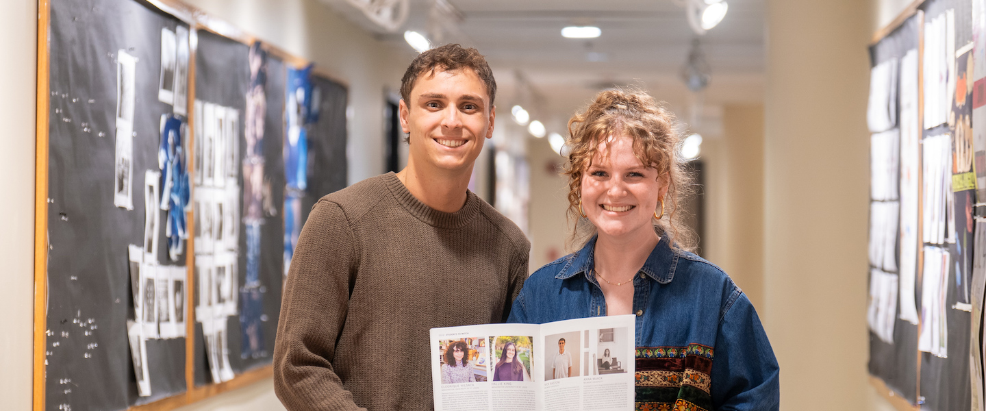 nick and anna holding gdusa magazine