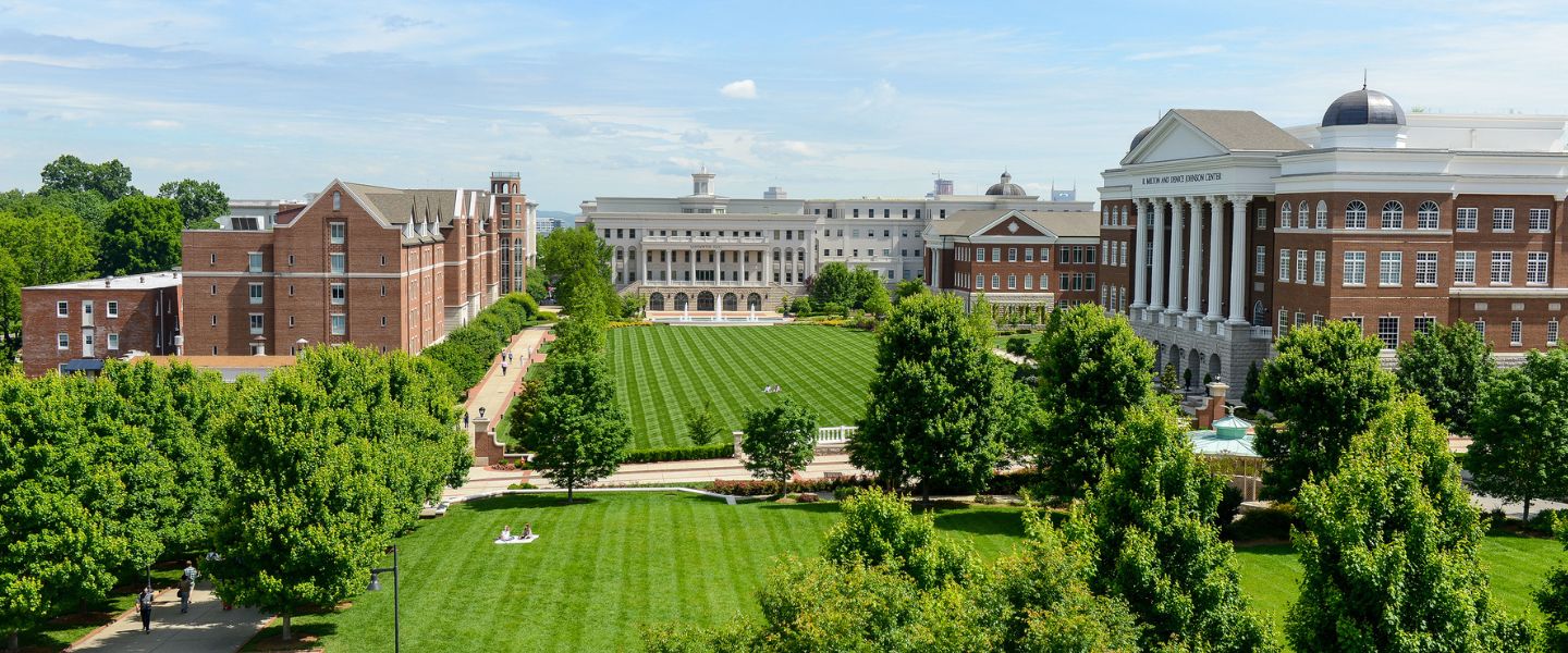 Belmont campus from above