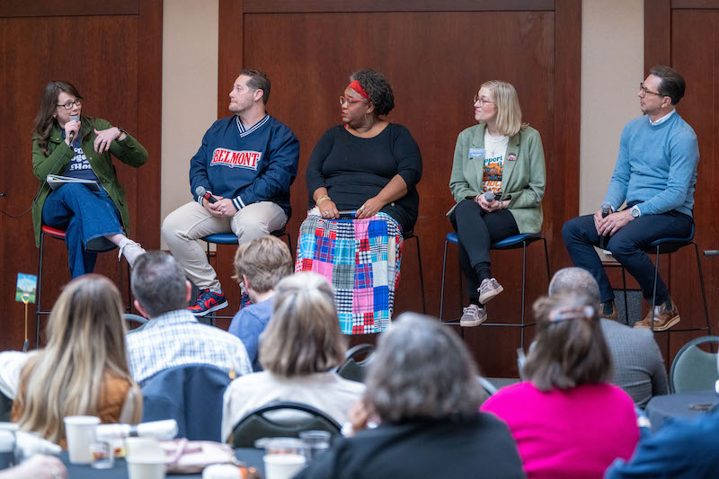Unlikely Friends panel and moderator