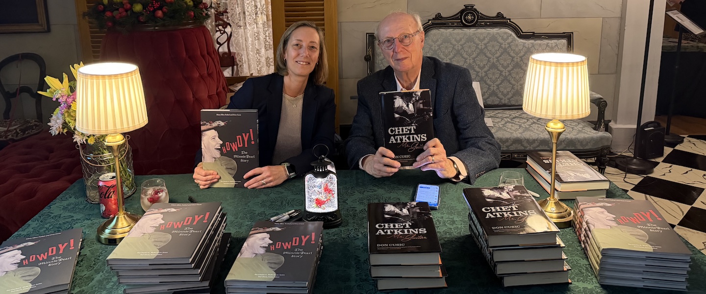 Dr. Mary Ellen Pethel and Don Cusic at book signing