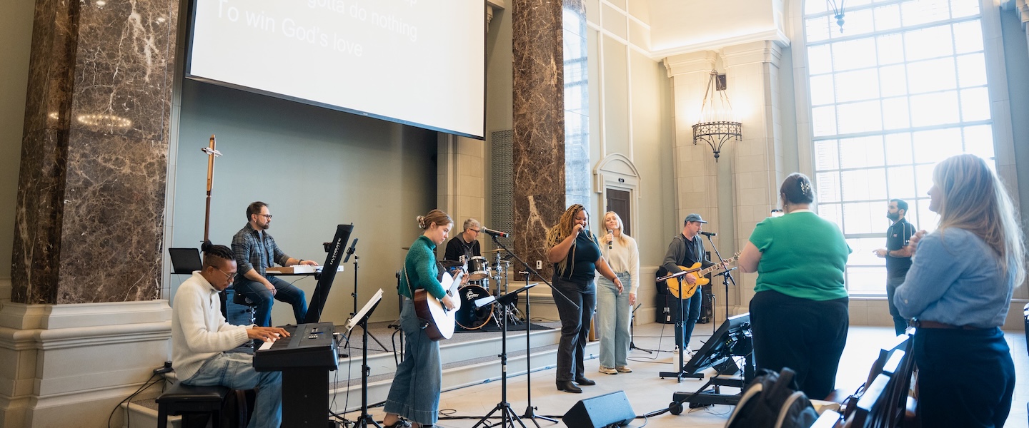 chapel service featuring songs from In Every Generation