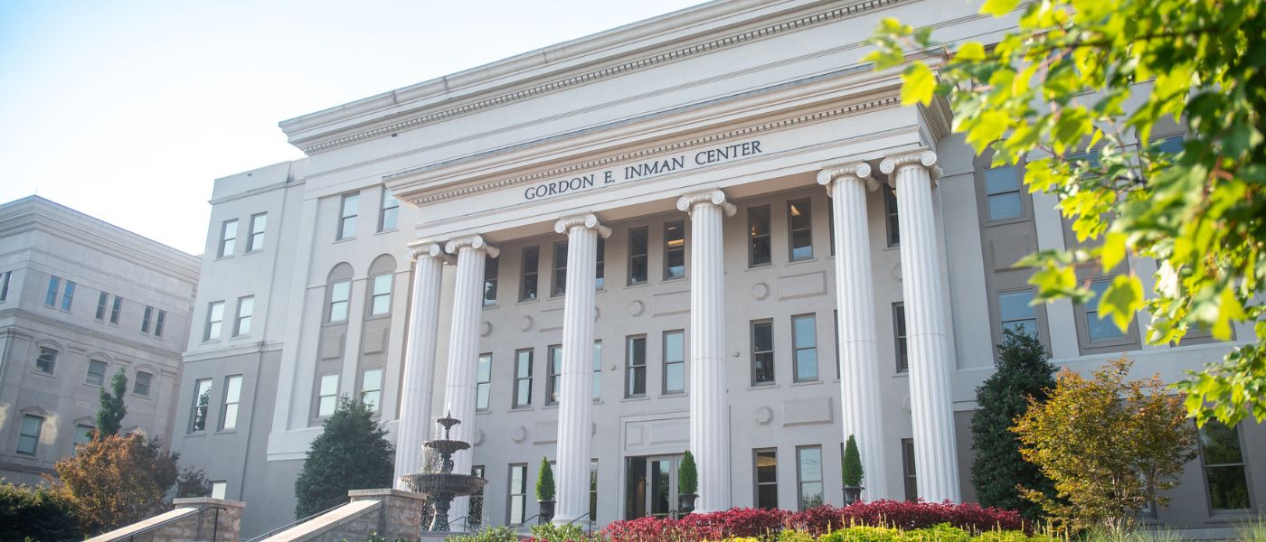 Front of the Inman College of Nursing