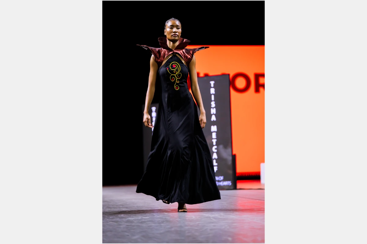 Model walks in show