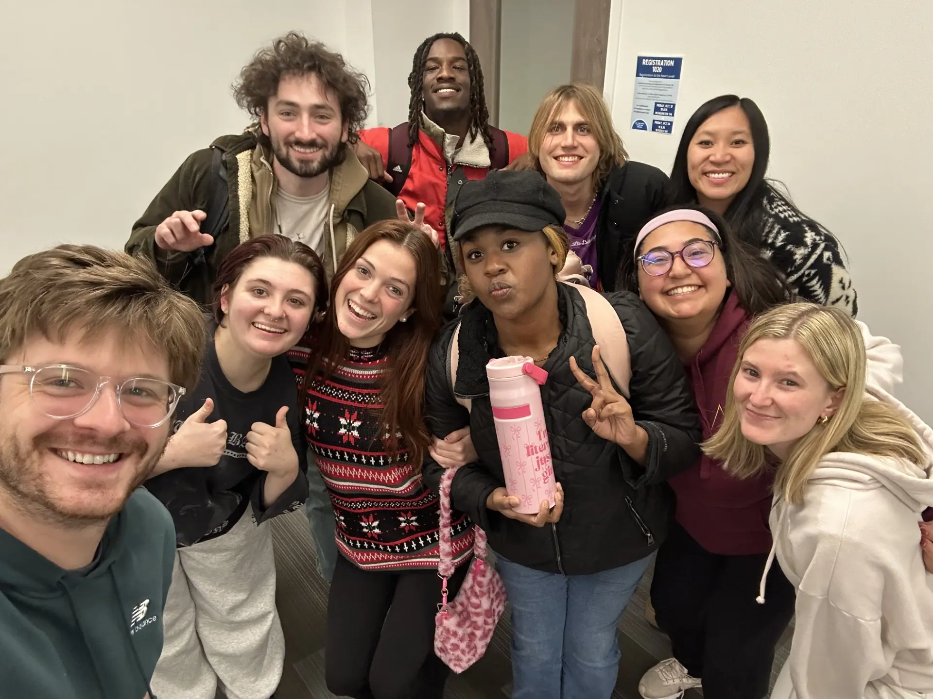 Noah Kammer hanging out with friends 