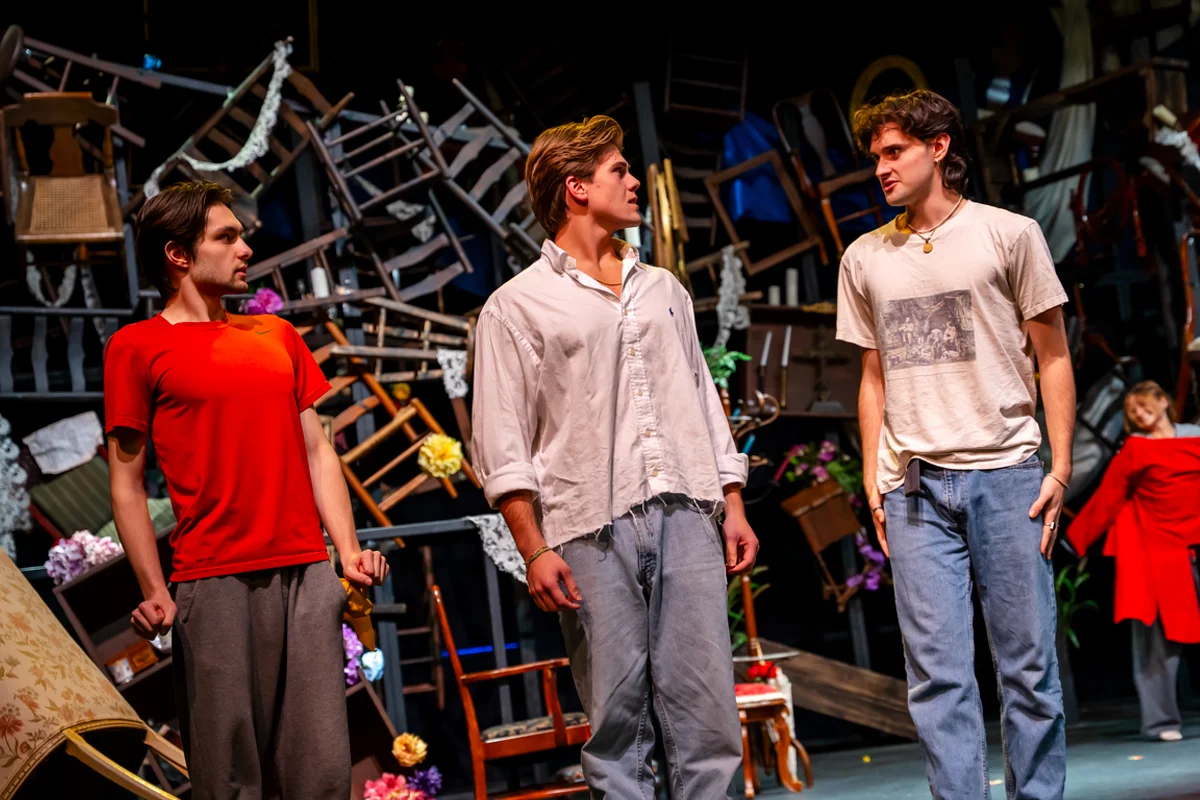 a rehearsal for the production