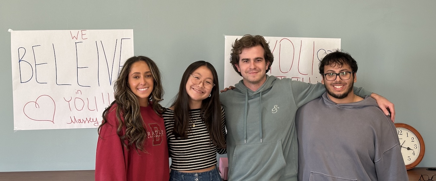 Four students on Belmont's Team for the NIBS Worldwide Case Competition