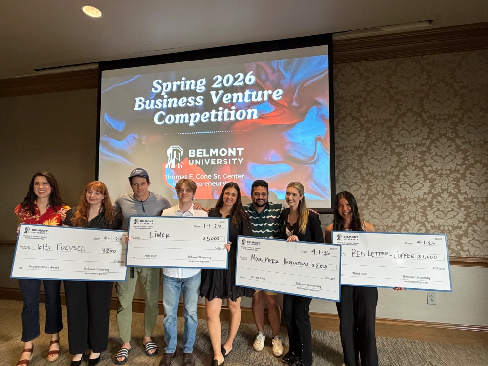 Winners with checks