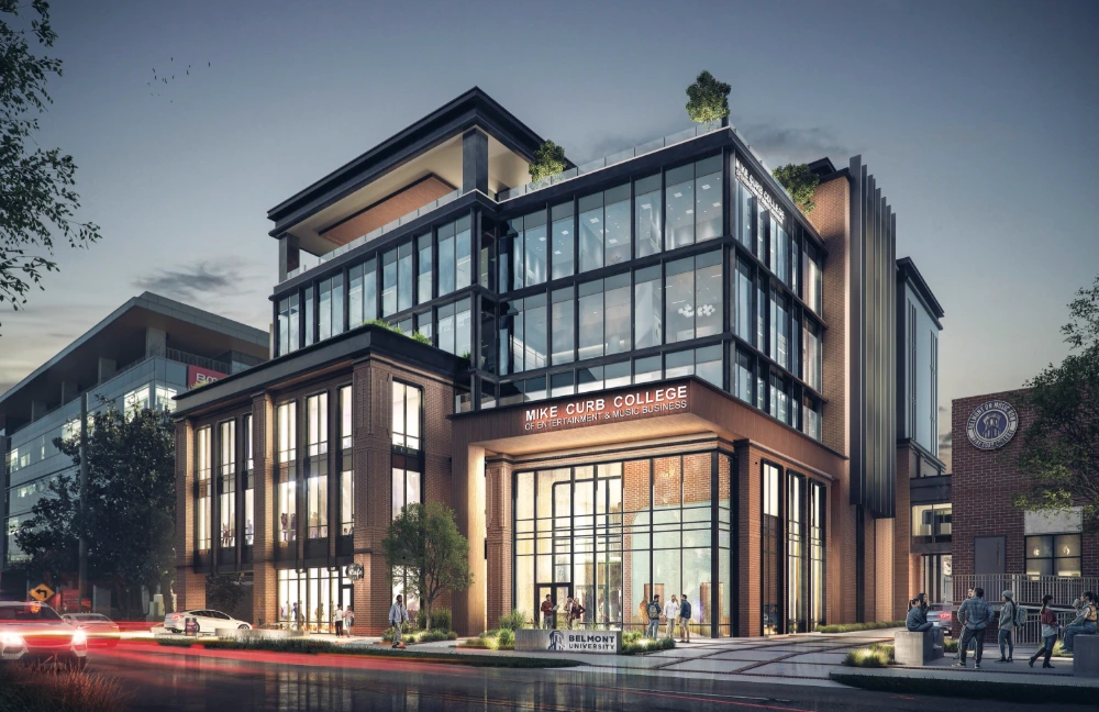Exterior of New Music Row Facility