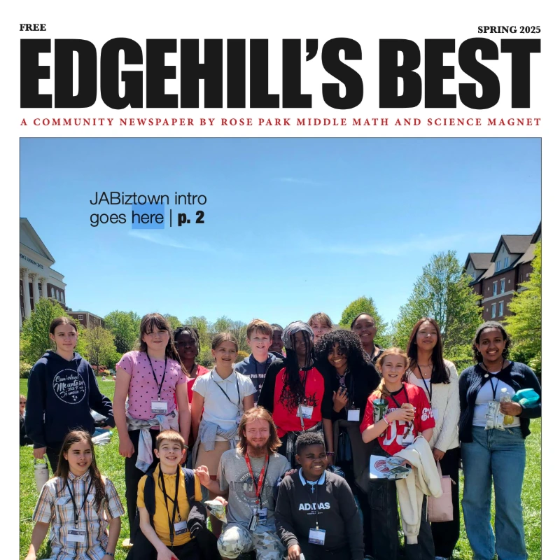 Front page of the 2025 spring edition of Edgehill's Best