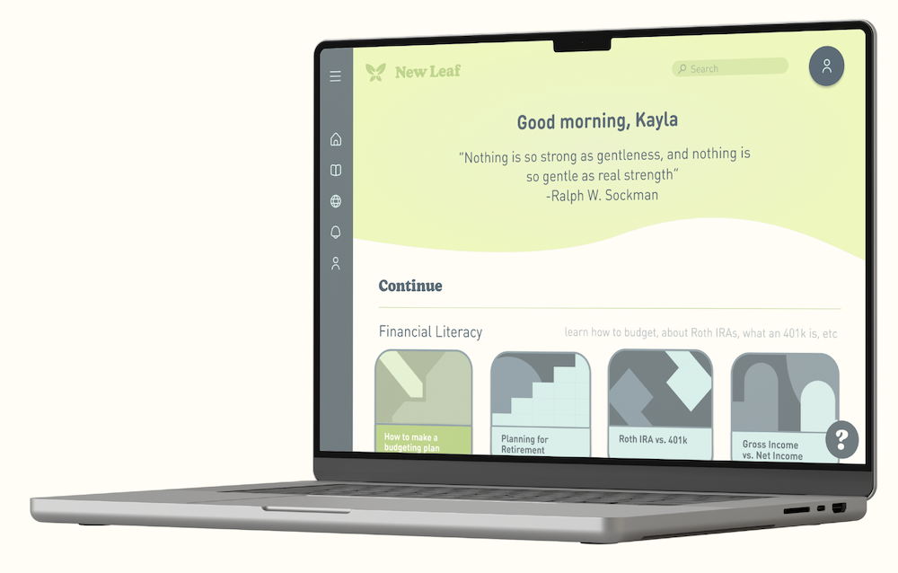 Web rendering of New Leaf