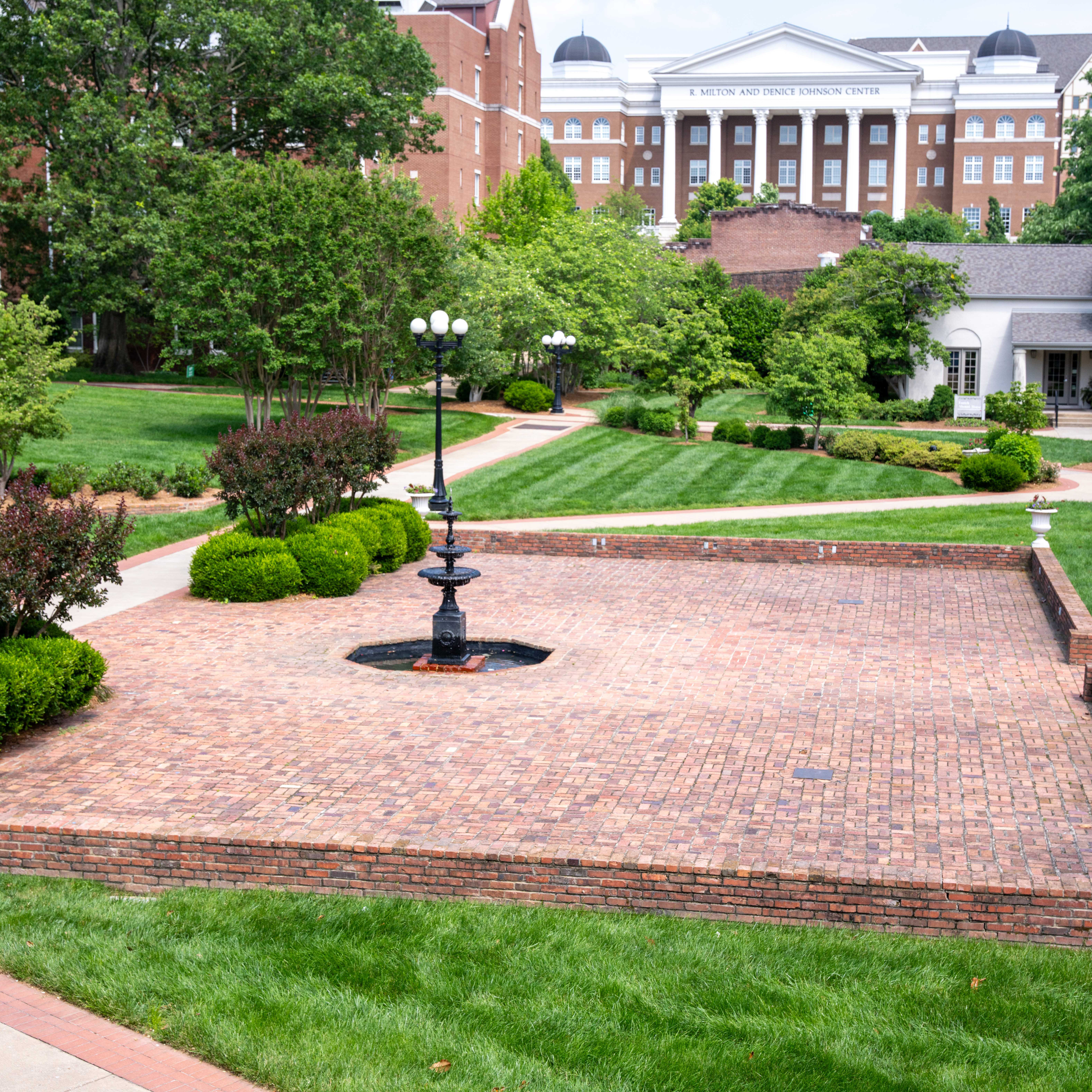 The Bell Tower patio on a sunny day