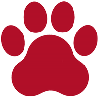 A red dog paw in Belmont Red