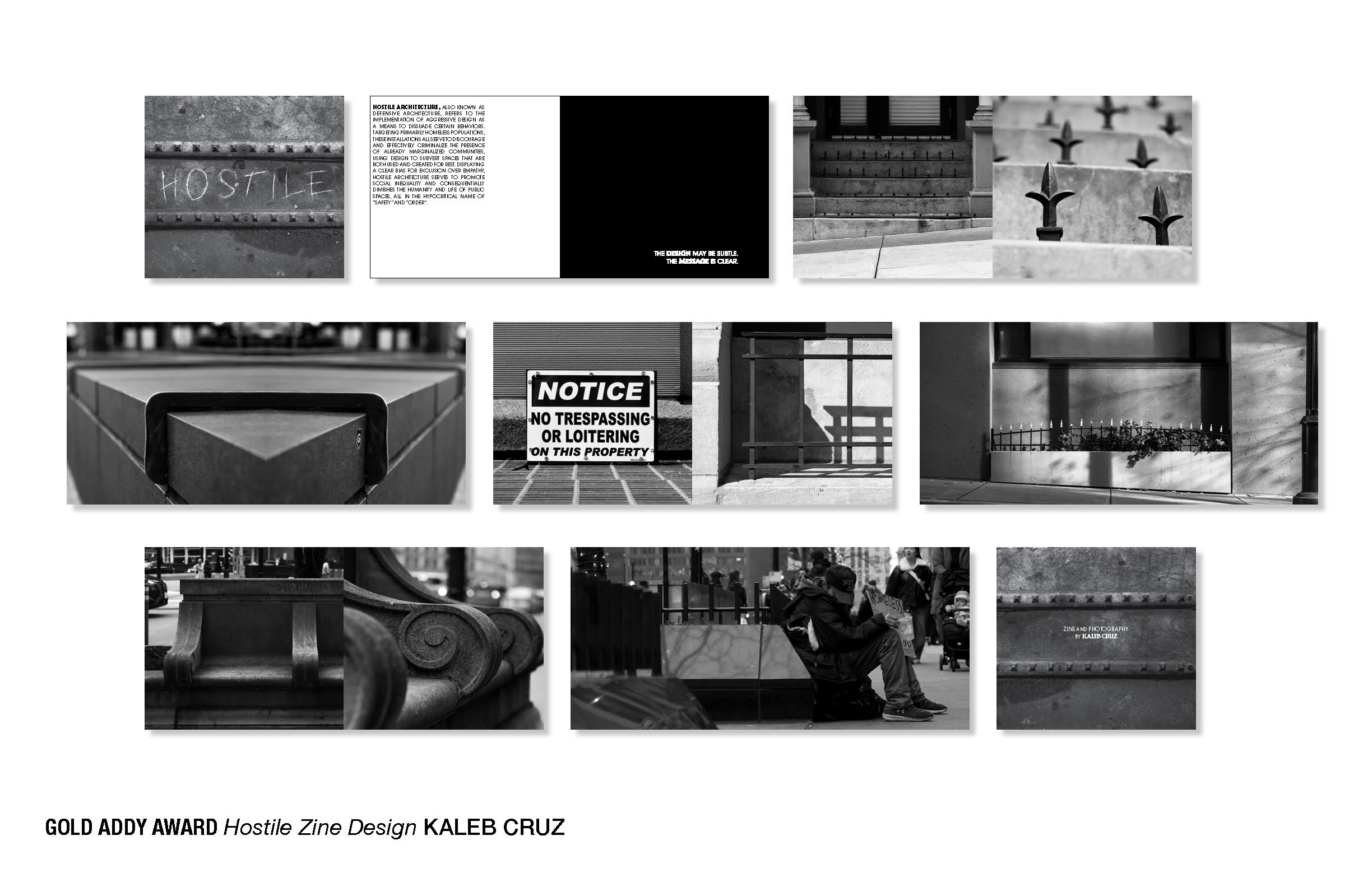 photographs of hostile architecture