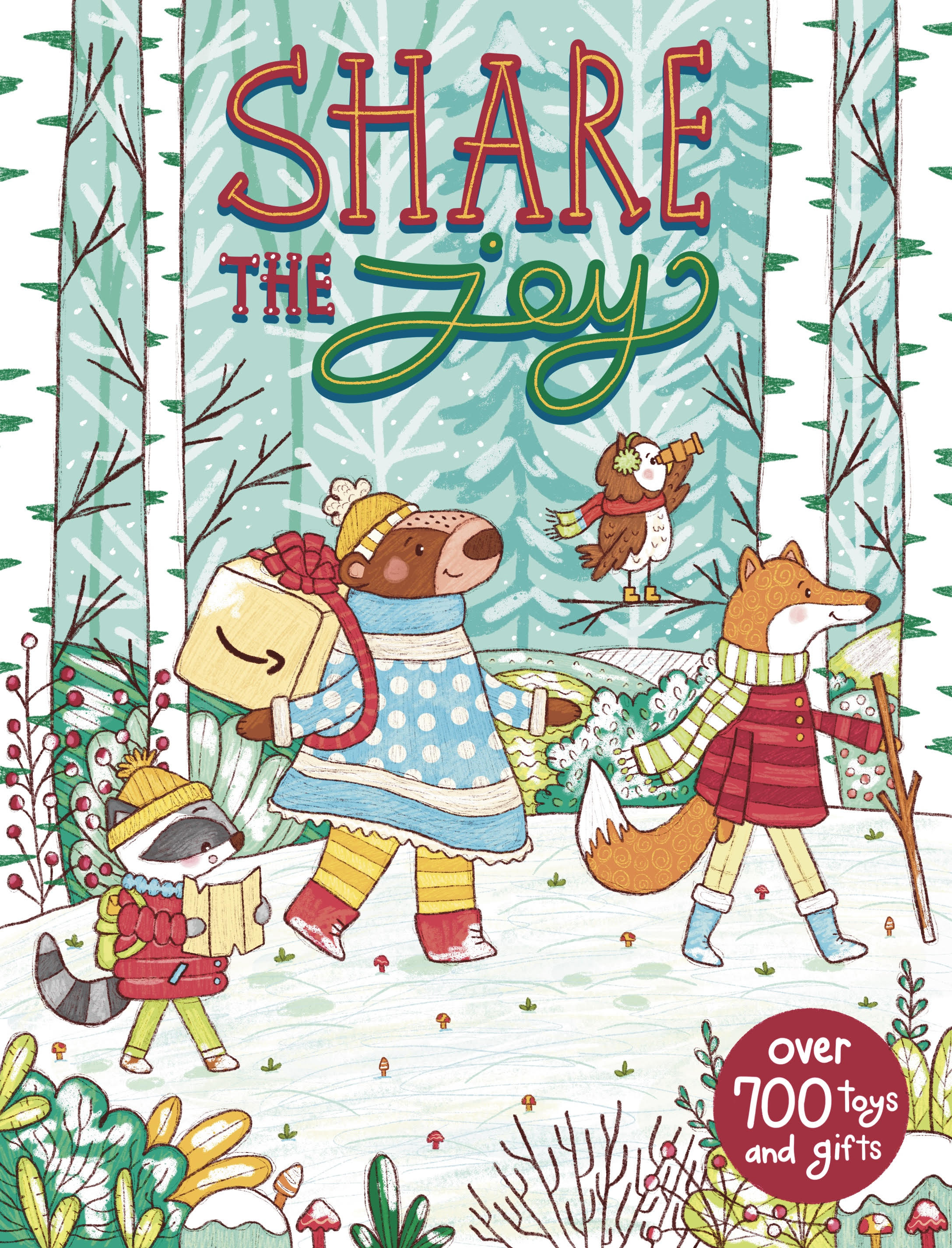 animals frolicking through the woods